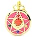 Golden Fashion Cosplay Anime Womens Pocket Watch with Chain Necklace Pendant Womens Girls