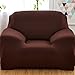 Stretch Seat Chair Covers Couch Slipcover Sofa Loveseat Cover 9 Colors/4 Size Available for 1 2 3 4 Four People Sofa + Pillowcase (35