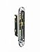 FPL #3-45-S Sliding Glass Door Replacement Mortise Lock with Recessed Adapter Plate, 5-1/4” Screw Holes, 45 Degree Keyway- Polished Chrome Finish