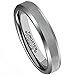 MNH Tungsten Ring 4mm Women Wedding Engagement Band Comfort Fit Beveled Edge Brushed ClassyMNH Tungsten Ring 9mm Women Wedding Engagement Band Comfort Fit Beveled Edge Brushed Classy