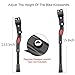 Yakamoz Bicycle Kickstand, Bike Aluminium Alloy Adjustable Side Kick Stand Rear Mount Stand for 22″ 24″ 26″ 700c Tire Cycling Mountain Road Bike Bicycle Blackthumb 3