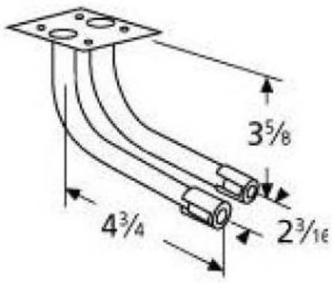 Arkla Charmglow 73102 4-3/4 Galvanized Steel L-Shaped Venturi- Grill Accessory