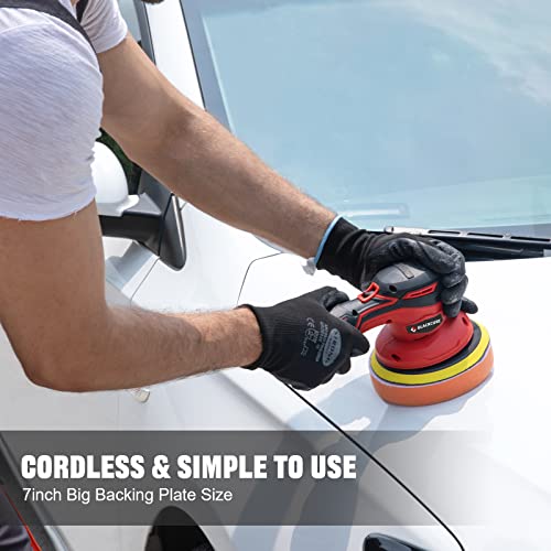BLACKCUBE Cordless Car Buffer Polisher with 12V 2000mAh Lithium