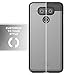 LG G6 Belt Clip Holster Case, Smooth Touch SlimShield Armor by Encased (Metallic Grey)