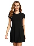 Romwe Women's Short Sleeve Shirt Casual Swing Dress
