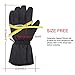 Greensha Electric Heated Gloves Battery Thermal Heat Mittens,Unisex Rechargeable Heating Warm Insulated Gloves Kit,Outdoor Ski Snow Work Bike Gloves,Touchscreen Waterproof, 3 Heat,Hand Warmer,Black