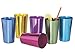 Retro Jewel Aluminum Colored Tumblers Cups Set of 6