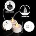 Pandaing Lasts 2X Longer Flameless Tealight Candles [50 Pack, Batteries Included], Realistic Tea Lights Candles, Flickering Bright Tealights, Battery Operated Unscented Candles