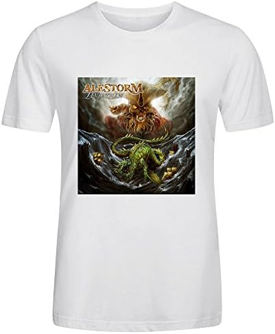 Alestorm Leviathan Black Tee Shirts For Men White