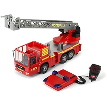 Amazon.com: Dickie Toys 12" Light and Sound SOS Fire Engine Vehicle