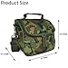 Kindness Footprint Camo Lunch Bag Insulated Lunch Box Detachable Adjustable Strap… (Camo Green)
