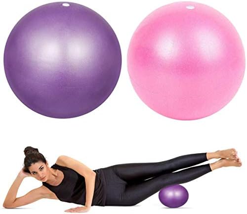 Landove Pack Exercise Ball inch 23 cm with Pump,Anti-Burst