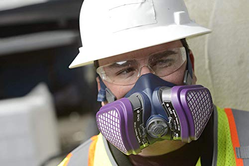 GVS SPR467 Elipse OV-P100 Dust and Organic Vapour Half Mask Respirator with Replaceable and Reusable Filters Included