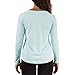Vapor Apparel Women's V-Neck UPF 50+ Sun Protection Outdoor Performance Long Sleeve T-Shirt