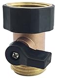 SOMMERLAND A1002 Heavy Duty Brass Garden Hose, Shut Off Valve (Lawn &amp; Patio)