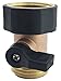 SOMMERLAND A1002 Heavy Duty Brass Garden Hose, Shut Off Valve