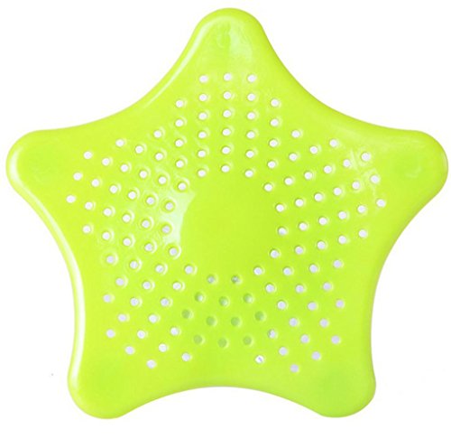 image for Filter Net Fheaven (TM) Star Shaped Bathroom Drain Hair Catcher Bath S