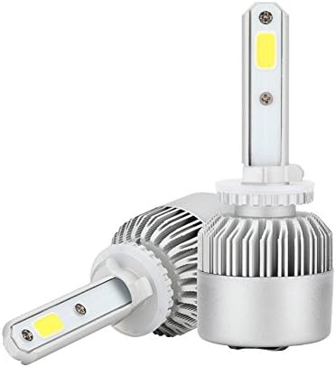 A Pair of S2 LED Headlight Bulbs, Malcam IP68 Waterproof And Dustproof LED Car Light,Latest COB Chips Adjustable Beam 80W 8000lm 6000K Cool White(880/881/H27)