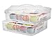 DuraCasa Cupcake Carrier | Cupcake Holder | Store up to 24 Cupcakes or 2 Large Cakes | Stacking Cupcake Storage Container | Cupcake, Cookie, or Cake Dessert Carrier (White)