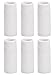 Unique Sports Wrist Towel 6 Pack - 6 inch Long Wristband, White