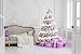 Christmas Tree Iridescent White Tinsel Garland 18ft Metallic Streamers Unicorn and Winter Wonderland Party Happy New Year Ceiling Hanging Decorations