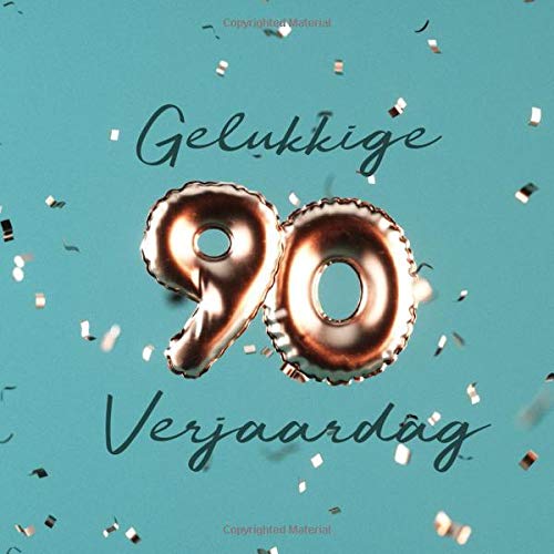 poll Klusjesman Voorwoord Gelukkige 90e Verjaardag: Gastenboek voor de Verjaardag - Ballonnen Goud -  Turquoise (Dutch Edition): Boeken, Visufactum: 9781790691432: Amazon.com:  Books