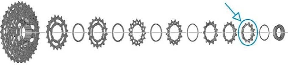 SHIMANO CS-R7100 Sprocket 11T C (Built in Spacer Type)