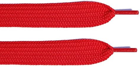 Thick Shoelaces for Sneakers, Boots and Shoes By Max Shoelaces - Chose Your Colors,sizes 10 Pairs Pack (RED)