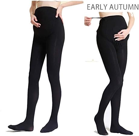 praguecastle Maternity Leggings Pants Skinny Comfortable Stretchy Legging Nursing Clothes Tights Pregnancy Over Belly (Free Size, Black)