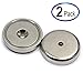 Neodymium Cup Magnets with 112 LBS Pull Capacity Dia 1.57" - Two Pieces Without Screws Neodymium Cup Magnets with 112 LBS Pull Capacity Dia 1.57" - Two Pieces Without Screws primary