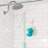 InterDesign 18130 Power Lock Suction Cup Towel Hooks Clear Plastic Set of 6 view 3