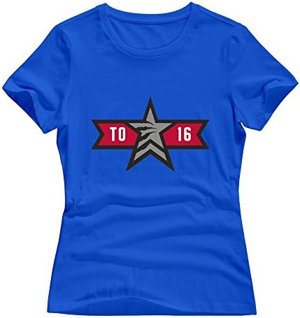 RoyalBlue Short-Sleeve 2016 ALL STAR WEEKEND T Shirts For Women Size M