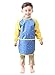 Plie Waterproof Kids Art Smocks 37 Colors (Age 1-10, S-XXL size), Blue Star (07-L)