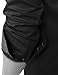 Doublju Mens Dress Shirt with Contrast Neck Band BLACK (US-M/ASIAN-L)