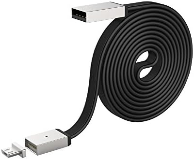 Tomsmoo 5th Generation Micro USB Magnetic Charging and Data Transfer Cable,for Android Kindle Samsung S7 Xiaomi5A Game Controller (3.3ft 2.1A Black)