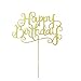 20pcs New Glitter Paper Happy Birthday Letters Cake Topper Cake Decor Tool