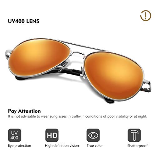 Duduma Premium Full Mirrored Sunglasses w/Flash Mirror Lens Uv400