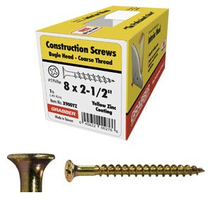 Coarse Drywall Screw, Scavenger Head 