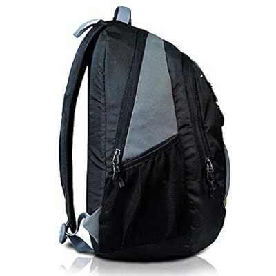 Fur Jaden Casual Black Backpack for College and School Students with USB Charging Port