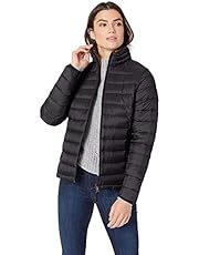 Amazon Essentials Women's Lightweight Long-Sleeve Full-Zip Water-Resistant Packable Puffer Jacket
