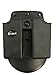 Fobus 4500NDP Evolution Double Mag Pouch for 1911 & .45 Single-Stack Double Magazine Pouch, Ambidextrous Paddle, Black, Large