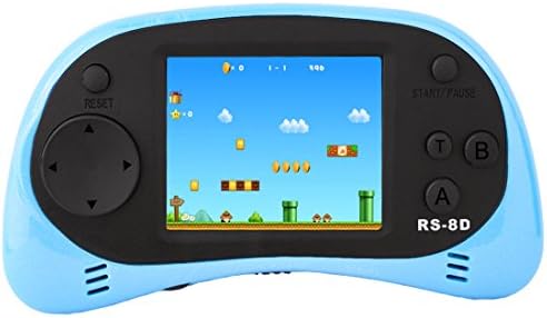 ZHISHAN Handheld Game Console for Children Built in 260 Classic Old Video Games Retro Arcade Gaming Player Portable Playstation Boy Birthday or Christmas Gift (Light Blue)