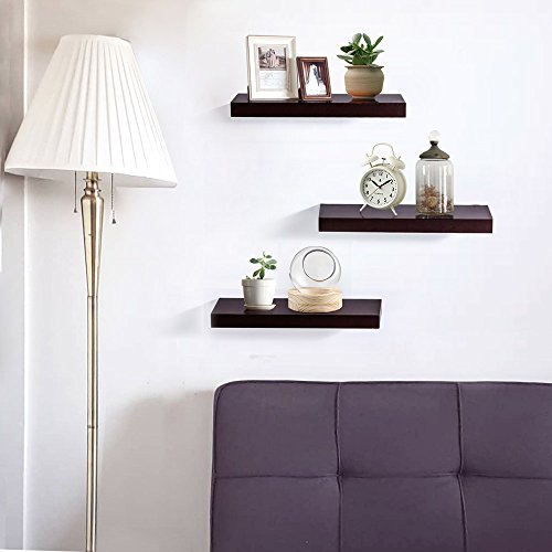ZGZD Floating Shelves for Wall, Easy to Install, Set of 3, 5.9" Deep