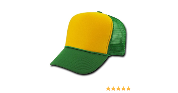 yellow green hat