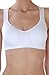 Humble Chic Women's Criss Cross Sports Bra White Padded Multi Strap Seamless Bralette, White