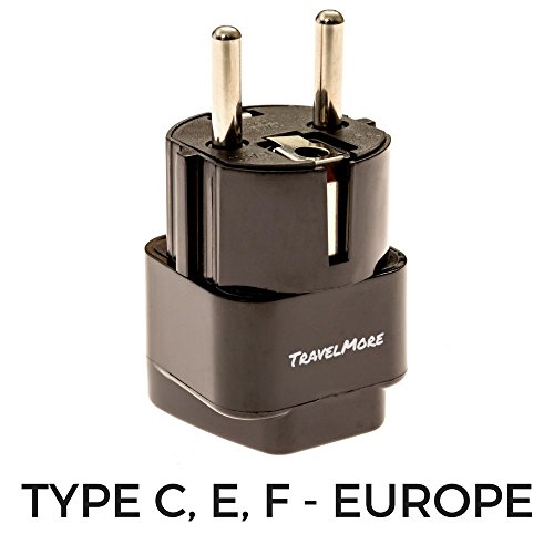 Europe Travel Adapter For European Outlets Type C, Type E, Type F