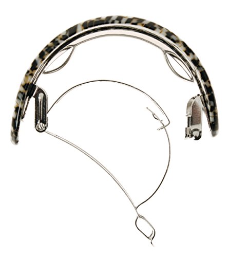 France Luxe Ponytail Barrette - Opera Silver