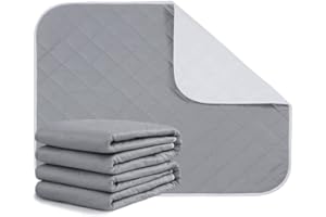 COZIHOME Bed Pads Washable Waterproof, 34"x52" (Pack of 2), Large Incontinence Bed Pads, Reusable Waterproof Mattress Protector for Adults, Elderly and Puppy