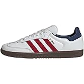 adidas Men's Samba OG Core whiteTeam Victory red/Night Indigo 14 US