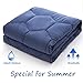 YEMYHOM 100% Cotton Weighted Blanket Adult Bed Heavy Blankets with Glass Beads (48